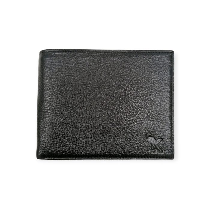 Portofel barbati din piele naturala negru