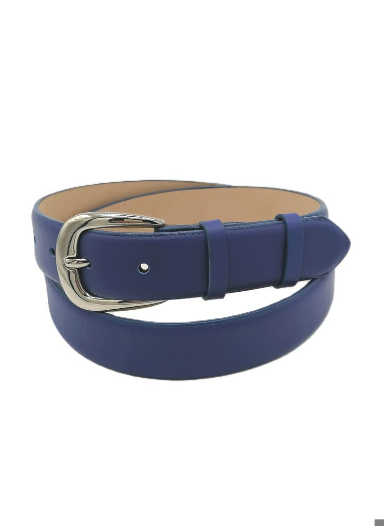 Curea femei din piele naturala albastru deschis