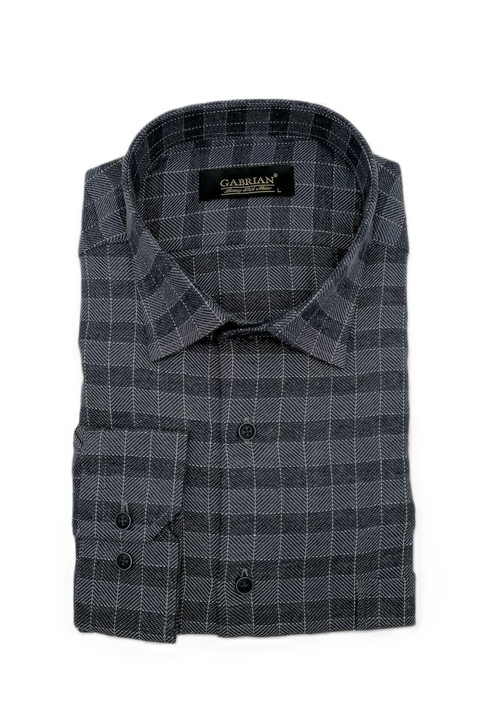 Camasa barbat din bumbac model carouri albastru